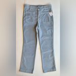 Free People  High Time Kick Corduroy Flare Pants Pearl Blue Size 12 NWT Photo 5