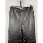 Princess Polly Black Macey Faux Leather High Rise Straight Leg Vegan Pants Sz 2 Photo 5