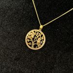 NEW💕 HZMAN 14K Gold Plated Tree of Life Necklace for Women or Men Photo 7