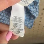 Joe Fresh blue geometric floral, printed sleeveless blouse top office work Photo 6