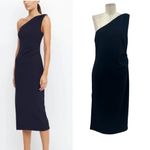 Bec & Bridge Be Mine Asymmetric One Shoulder Dress Ink Navy Blue Size US 12 Photo 1