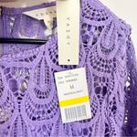 NWT Anthropologie Adiva Lavender Lace Women's Blouse Photo 2