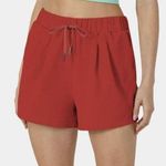 Halara High Waisted Drawstring Casual Running Red Shorts Size L Large NWT Photo 0