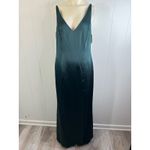After Six 6856 Draped Cowl-Back Princess Line Dress in Hunter Green Sz 14 NWOT Photo 3