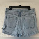 Democracy  Ab-Solution Womens Cargo Light Denim Stretch Blue Boyfriend Shorts; 10 Photo 5