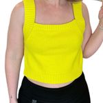 Lilla P Sweater Tank Lemon Lime Yellow Photo 2