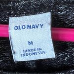 Old Navy  size Medium Black/Gray Variegated Crewneck Long Sleeve Knit Dress Photo 5