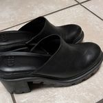 Gianni Bini GB Size 9.5 M End-Game Leather Black Lug Sole Mules Photo 2