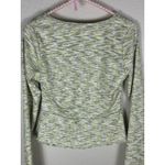 Lisa Says Gah Top Size Small Long Sleeve V-Neck Green Gray Y2K Shirt Made in USA Photo 9