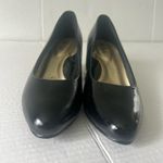 Soft‎ Style Women DEANNA Pumps Shoes Leather Dark Pewter Crosshatch 7.5 WIDE $ Black Photo 3