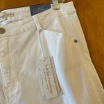 Soft Surroundings  Ultimate High Rise Lace Hem Slim Crop White Jeans Pants 20W Photo 12