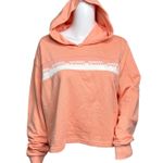 Puma Sweatshirt Women Large Orange Amplified Crop Hoodie Logo Casual Athleisure Photo 0