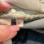 Caslon Denim Skirt with Frayed Hem high low mini Photo 7