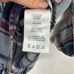 Kut From The Kloth  Plaid Button Up Shirt Womens XS Blue Roll Tab Sleeve Preppy Photo 2