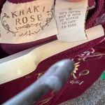 Vintage‎ Khaki Rose Corduroy Dress Photo 6