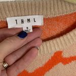 THML ‎ orange and cream sweater Photo 1