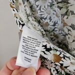 Abound  Floral Halter Top Daisy Print V-Neck Casual Neutral Size 2X Plus Feminine Photo 8