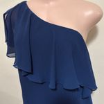 CeCe  Women's Tunic Dress One Shoulder Navy Blue Size 6 Photo 4