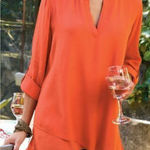 Soft Surroundings Tunic Blouse Lagenlook Art Teacher Relaxed Comfy Casual Photo 0