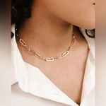 Nordstrom NWT Interlinked Chain Link Necklace 5” extender Photo 0