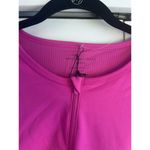 Sincerely‎ Jules Athletic Crop Top Tank with Quarter Zip Workout Activewear A4 Pink Size L Photo 3