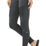 Alo Yoga High Waisted Moto Leggings Grey Size Small Photo 0
