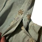 wilson's leather Vintage Blue Suede Boho Western Sequin Kimono Sleeve Top Sz XL Photo 5