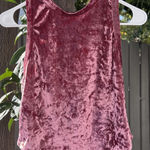 The Outfit Crushed Velvet Sleeveless Tank Top – Size M Pink Size M Photo 0