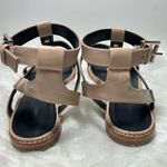 Rebecca Minkoff Sandy Studded T-Strap Gladiator Sandals Taupe Leather Sz6 1/2 Photo 6