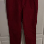 Dana Buchman Red Denim Jeans Size 10 Women's Straight Leg Casual Pants Photo 0