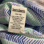 Lemlem  Gigi Silk Strapless Romper in Blue Green Chevron Print Size‎ US Small Photo 10