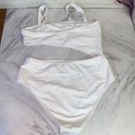 Shade & Shore  Ribbed Cut-Out One Piece Swimsuit Medium Photo 4