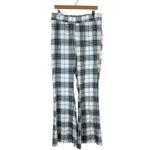 Grayson Threads  Plaid Flare Pants Womens XL White Brown High Rise Retro Y2K Photo 1