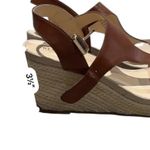 Reaction Kenneth Cole Card Wedge Sandal Brown Wedge Sandals Size 10 Photo 8