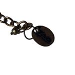 ZAD Bronze Leaf Pendant Necklace With Chain Lobster Clasp Retro u Photo 2