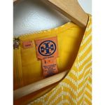 Tory Burch  Meryl Sheath Sleeveless Dress in Yellow Sz. 10 Photo 4