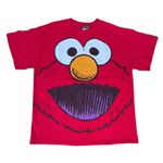 Sesame Street Vintage Elmo Red Sketch Face Graphic T-shirt Photo 0
