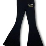 Schitt’s Creek NWT Official Black Flared Knit Yoga Pants Elastic Waist New XS Photo 0