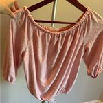 Free Kisses Pink Smocked 3/4 Sleeve Blouse Photo 0