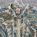 Faded Glory Vintage  Button Up Top Paisley‎ Fairy Boho Y2K Retro Women's Large Photo 1
