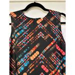 Missoni M Printed Synthetic Silk Sleeveless Shift Dress Black Multi Size 40 NWT Photo 2
