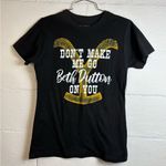 Yellowstone Woman’s “Beth Dutton” Classic Casual Black Quote Tee Size Medium Photo 0