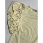 ZARA  Dress Women's Small Yellow Bodycon Dress Ruffle Puff Poplin Sleeve NWOT Photo 2