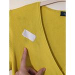 RTR Ralph Lauren Yellow Crossover Tie Waist V Photo 3