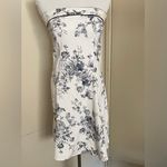 Teeze Me white and blue strapless casual dress Photo 1