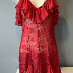 Urban Outfitters  Red Lace Top Photo 0