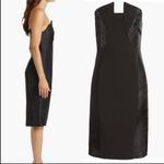 Black Halo NWOT Lena art deco panels Sheath strapless Dress black sz 4 Photo 2