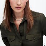 Madewell Linen blend denim shirt Size 4 Photo 1