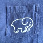 Ivory Ella  T-Shirt Womens M Short Sleeve Crew Neck Pocket Graphic Blue Cotton Photo 3