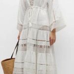 Veronica Beard Minoru Dress White Cotton Cover Up Long Sleeve Adjustable Size XS Photo 1